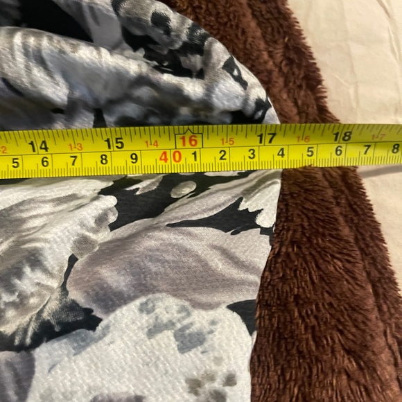 After Party By Nasty Gal Womens Dress Size Large Black Floral Print Sexy Mini - Picture 11 of 13